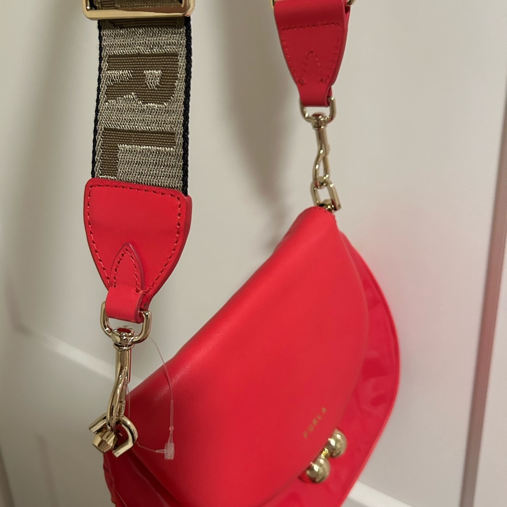 Furla Red Modern Crossbody Bag